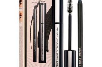 Laura Mercier Caviar Cravings Eye Essentials, Caviar Tightline Eyeliner and Extravagant Mascara: Long Lasting Color, 3X Curl and Lift, Smudge- & Transfer-Proof, Holiday Gift Set