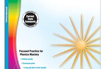 Spectrum 1st Grade Phonics Workbooks, Vowel, Consonant, and Ending Sounds and Pairs, Letters, Words, and Sentence Writing Practice, Classroom or Homeschool Curriculum