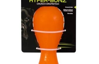 Hyper Pet Hyper-Bonz Turkey Scented Drumstick Crunch Bone, Interactive Dog Toy, 6.0″ inches in Length, for All Breed Sizes