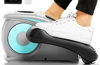 ANCHEER Under Desk Elliptical, Electric Ellipse Leg Exerciser While Sitting for Seniors Adults, Quiet Portable Motorized Seated Foot Pedal Exerciser with Remote Control for Home Office Use