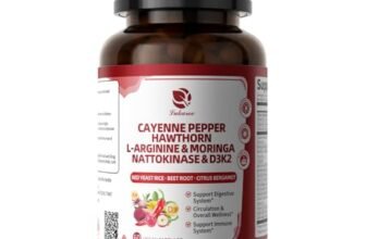 Cayenne Pepper Enteric-Coated Capsules – 18 in 1 Concentrated Complex w/High Potency Nutrient Moringa, Hawthorn, L-Arginine & D3K2 – Supports Circulation, Heart & Digestion* – Natural | GMP, 60 Ct