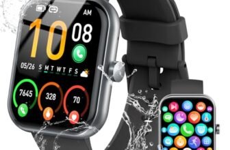 Smart Watch for Men Women, 2026 Release (Answer/Make Call) 1.96″ HD Fitness Tracker Running Watch,IP68 Waterproof, Pedometer,Step/Sleep/Heart Rate Monitor,110+ Sport Mode Smartwatch for Android Phone