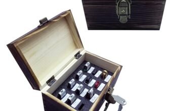 TECH STORE ON Wooden USB Drive Organizer Case (12 Slots) – Shockproof & Antistatic Storage Box with Lock | Elegant Wood Design for Home, Office & Gifts | Holds Flash Drives & SD Cards