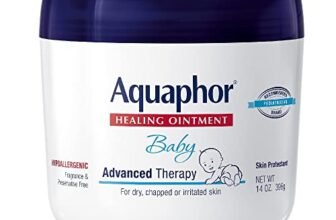 Aquaphor Baby Healing Ointment Advanced Therapy Skin Protectant for Chapped or Dry Skin, Drool Rash and Diaper Rash Ointment, 14 Oz Jar