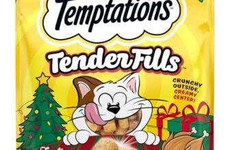 Temptations Tender Fills Crunchy and Soft Adult Cat Treats, Festive Feast Roasted Chicken Flavor, 11.6 oz. Pouch