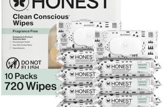 The Honest Company Hypoallergenic Multi-Use Baby Wipes for Sensitive Skin, Pattern Play, 720 Count