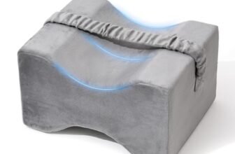 UJPFEO Knee Pillow for Side Sleepers,Leg Pillow for Sciatica,Back,HIPS,Knees,Joints Pain Relief,Pillows for Between Legs While Sleeping Spine Alignment Support & Relieves Pain