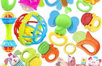 Baby Rattles 0-6 Months: Baby Toys 6-12 Months Infant Toys 0-3 Months Newborn Toys Teething Toys 3-6 Months – Baby Teether Wrist Socks Gifts Valentines Day Gifts for Kids