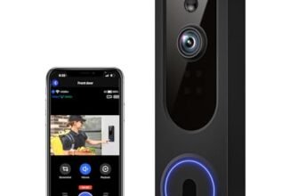 VanaOrbi 1080p WiFi Video Doorbell Camera Wireless, Battery Powered, AI Human and Motion Detection, 2 Way Talk, Night Vision, Cloud Storage, 2.4G WiFi Only, Indoor/Outdoor Surveillance