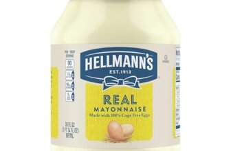 Hellmann’s Mayonnaise Real Mayo 1 ct For A Creamy Sandwich Spread or Condiment Rich in Omega-3 ALA, Gluten Free 30 oz
