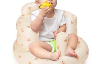 Inflatable Baby Seat – Blow Up Baby Chair Seats for Infants for Sitting Up 3 Months and Up, Inflatable Portable Sit Up Chair for Home, Floor, Travel