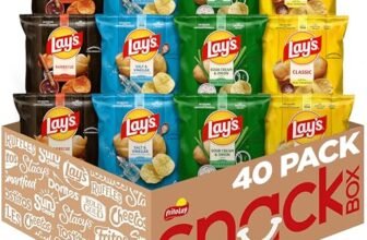Lay’s Potato Chips, 4 Flavor Variety Pack, 1 oz Single Serve Bags, (40 Pack)