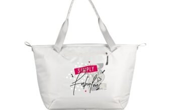 PICNIC TIME Disney Minnie Mouse Tarana Cooler Bag Tote made with Recycled Materials, Soft Cooler Tote Bag, Upcycled Picnic Cooler, (Halo Gray)