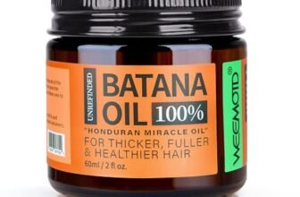 Batana Oil for Hair Growth Dr Sebi, 100% Raw Organic Batana Hair Mask from Honduras, Wild Growth Hair Oil, Scalp Oil Promotes Hair Thickness, Prevents Loss for Men & Women, 2 fl oz
