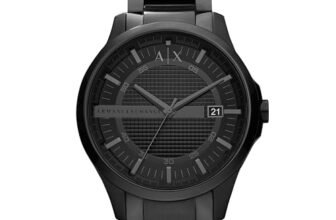 Armani Exchange A｜X Men’s Black Stainless Steel Watch (Model: AX2104)