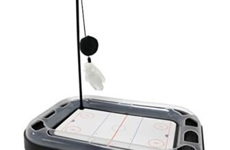 Pets FIrst Cat Scratching Toy NHL Minnesota Wild Hockey Field Cat Scratcher Tiy with Interactive Cat Ball Bell in Tracks. 5-in-1 CAT Toy
