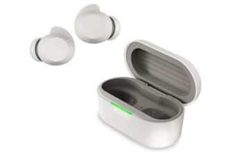 LG, xboom Buds Bluetooth Headphones, Earphones, Anc Sport Earphones, In-Ear Active Noise Cancelling, Wireless In-Ear Headphones, White