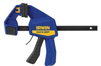 IRWIN QUICK-GRIP Bar Clamp, One-Handed, Medium-Duty, 6-Inch (1964717), Blue