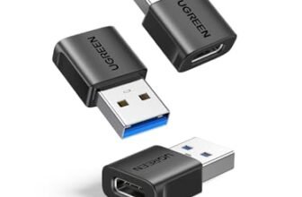UGREEN Adattatore USB C USB A 3.1 10Gbps 3 Pezzi Convertitore Maschio a Femmina Type C Portatile Compatibile con iPhone 17 16 Pro Air Plus Max Galaxy S25 S24 CarPlay iPad PC Laptop MacBook
