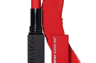 Revlon ColorStay Suede Ink Lipstick, Rossetto Opaco, A Lunga Durata, Formula No-Transfer, Arricchito con Vitamina E, Resistente All’Acqua, 015 Lip Boom, 2.55g