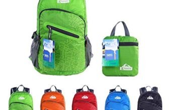 EGOGO Multifunzione Zaino Trekking Pieghevole Peso Leggero Daypack Per Sportivo Outdoor Campeggio Alpinismo Arrampicata Viaggi S2212 (Verde)