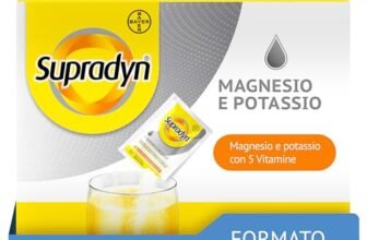 Supradyn Magnesio e Potassio Integratore Multivitaminico con Vitamine B, Vitamina C e Sali Minerali per Stanchezza, Caldo e Sport, 60 Bustine Effervescenti Senza Zucchero, Gusto Arancia