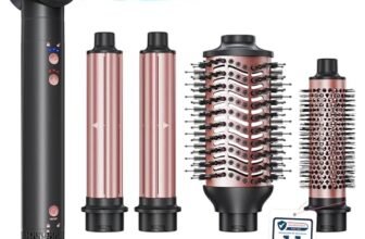 Styler Per Capelli 5 in 1, BESTOPE PRO 110,000 giri/min, ad Alta Velocità, Set per Acconciature Professionali, Volumizzante Arricciacapelli Automatico ad Aria