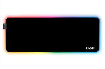 Noua Matrix 800 Tappetino Mouse Gaming RGB RAINBOW XXL 800 * 300 * 4 mm 14 Effetti Luce Mousepad Extra Grande Esteso Superficie Resistente all’Acqua con Base in Gomma Antiscivolo