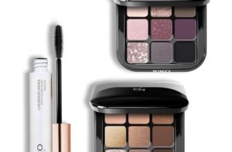 KIKO Milano Glamour Multi Finish Eyeshadow Palette 01 | Glamour Multi Finish Eyeshadow Palette 04 | Palette With 9 Eyeshadows In Different Finishes and Luxurious Lashes Extra Volume Brush Mascara