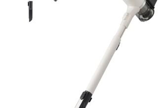 LG CordZero A9K Lite1C, Aspirapolvere senza Fili, Sistema Kompressor, 220W, Autonomia 60 min, Maxi Spazzola Parquet con LED Rivela Polvere, Wi-Fi, 2 Accessori, Filtro 5 Strati, Calming Beige