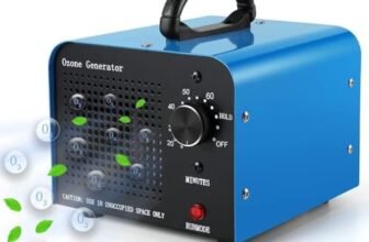 TOOSOAR Generatore di Ozono Professionale 48000mg/h, Purificatore d’aria Industriale Portatile, Ozonizzatore Purificatore d’Aria Ozono con 60 Min Timer, Macchina Ozono per Sanificare Casa e Auto