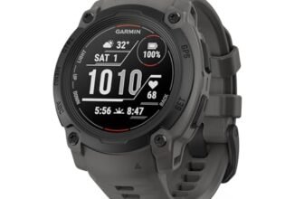 Garmin Instinct E, Smartwatch, 40mm, Display MIP, GPS, Cardio, SpO2, +70 app per lo sport, Training Readiness, Activity Tracker 24/7, Notifiche, Connect IQ, Autonomia 14 giorni (Black & Charcoal)