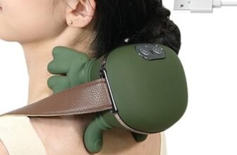 2000 MAh Massaggiatore Cervicale Con Manine Massaggio Elettrico Dei Tessutis Profondi 4D Con Impastamento Massaggiatore Shiatsus Portatile Con 3 Velocità E 2 Modalità Di Riscaldamento