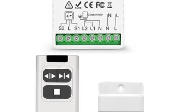 DieseRC Wireless AC Motor Remote Control Switch, AC 220V 10A Relay Receiver Controller with 1 trasmettitore, Radio Control Motor Move Forward and Reverse