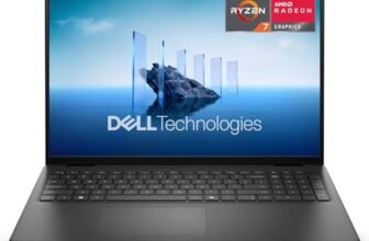 Dell 16 Laptop DC16255 16″ 2K (1920×1200) Display, AMD Ryzen 7 250, AMD Radeon Grafica, 16GB DDR5 RAM, 1TB SSD, Windows 11 Home, Tastiera QWERTY IT Retroilluminata, Carbon Black