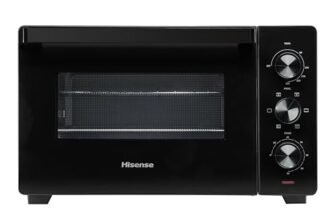 Hisense, HOM30M – Fornetto elettrico 30L, tre livelli di cottura, ventilato, girarrosto, comandi 3 manopole
