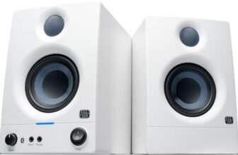 PreSonus Eris 3.5BT Gen 2, Altoparlanti Attivi da Scrivania 3.5″ con Bluetooth per Multimedia, Gaming, Produzione Musicale di Qualità Studio, Potenza 50 W – Bianco