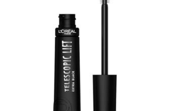 L’Oréal Paris Mascara Telescopic Lift, 5mm di Lunghezza per le tue Ciglia, Volumizza, Solleva, Lunga Tenuta 36h, Colore: Extra Black