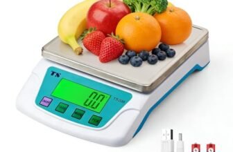 Bilancia Cucina Digitale,22lb/10kg,6 Unità Di Pesatura,bilancia Professionale 0,2g,Piatto Di Pesatura In Acciaio Inossidabile Per Uso Alimentare 304 Display Lcd,Funzione Tara Batterie Incluse