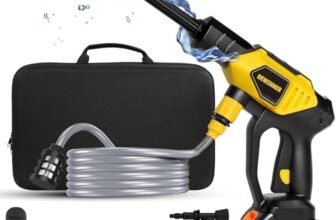 DEWINNER Pulitore ad alta pressione a batteria 25 V, pistola 6 in 1 max 610 psi, 3000 mAh, per lavaggio e auto, irrigazione
