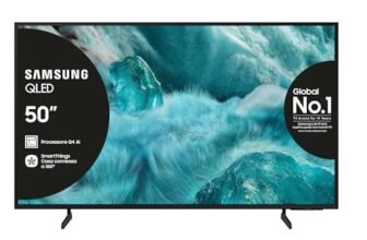 Samsung QLED 4K Vision AI Smart TV 50” QE50Q7F4AUXZT, Q4 Processor, 100% Volume Colore con Quantum Dot, Motion Xcelerator, OTS Lite & Adaptive Sound, SlimLook Design, 2025