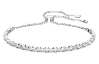 Swarovski Matrix Collezione Bracciale, Singolo strato placcato rodio