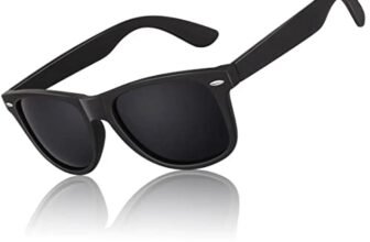 LINVO Occhiali da Sole da Uomo Donna Polarizzati Guida Protezione 100% UV400 Retrò Anni ’80 Design