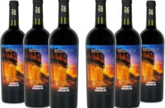 Brumale Vino Rosso Sangiovese di Romagna DOC, Vino Rotondo e Fresco con Note Fruttate, 12.5% Vol, Confezione con 6 Bottiglie da 750 ml
