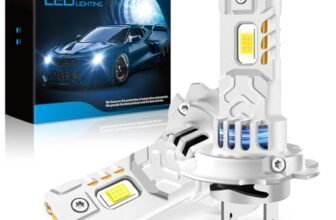 Sycreek Doppio Radiatore in Rame H7 LED, LED H7 33000LM 6500K 800% Luce Bianca Forte, Kit di Conversione per Alogeni, Lampade Fari per Auto o Moto 12V-18V, 2 Lampadine