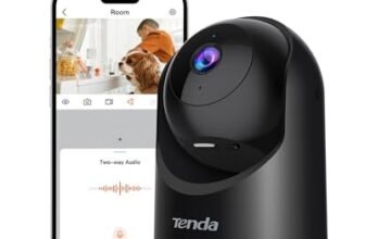 Tenda 2K Telecamera Sicurezza Interno, Videocamera Wi-Fi 6 Pan-Tilt per la Sicurezza Domestica, Rilevamento del Movimento, Modalità Privacy, Visione Notturna 12 m, Audio Bidirezionale (CP3 3.0 Nero)