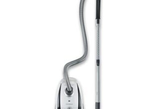 severin 7035 aspirapolvere con sacco, classe di consumo energetico A, grigio/bianco