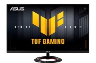 ASUS TUF Gaming VG249Q5R, Monitor Gaming da 23,8″ Full HD Fast IPS (1920×1080), 0,3ms GTG Response Time, 200Hz, ELMB, Altoparlanti, DisplayPort e HDMI, DisplayWidget Center, AI Visual, Nero