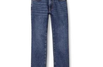 Amazon Essentials Jeans regular dritti da ragazzo, lavaggio medio, 5