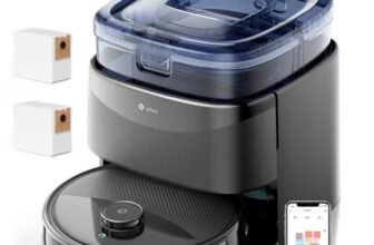 Lefant M3Max Robot Aspirapolvere Lavapavimenti con Mappatura, 20000Pa, Stazione All-in-One, Navigazione dToF, Ostacoli PSD, 3.2L Autosvuotamento, Lavaggio Mop 45°C, Asciugatura, WiFi 2.4G/5G/Alexa/APP